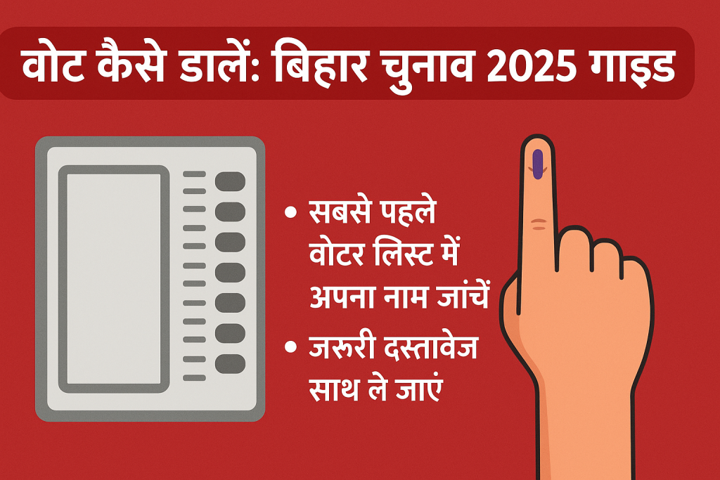 बिहार चुनाव 2025 में वोट कैसे डालें